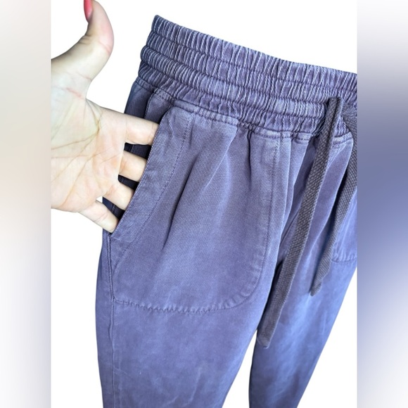 Zara woman’s purple lavender lilac, denim pants, joggers size M pockets Preloved - Picture 6 of 7